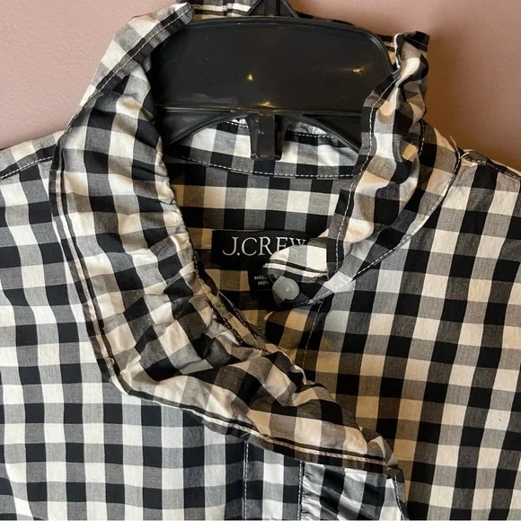 J Crew Cottage cotton poplin top gingham BP623 (2023 style) - Picture 10 of 14